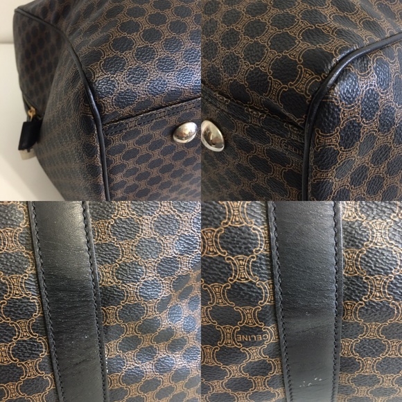 Authentic Celine Coated Canvas Travel bag brown - Picture 7 of 8